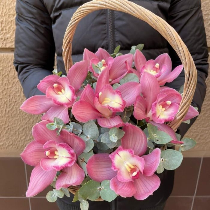 Корзина с орхидеями, фото 4