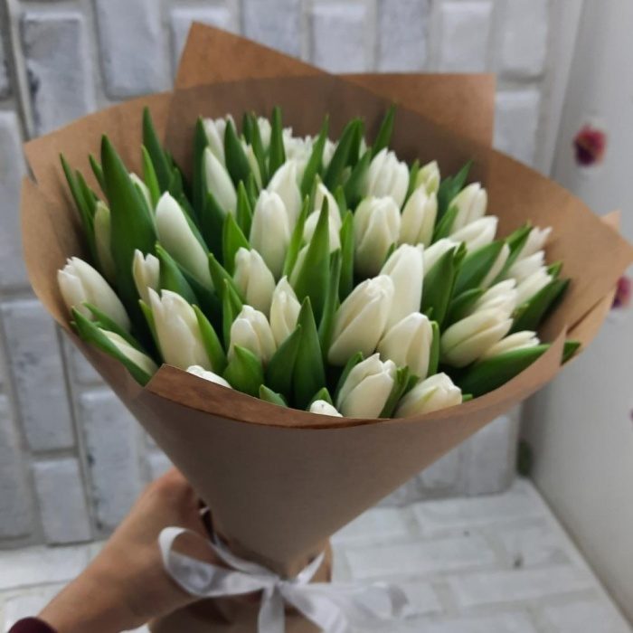 Букет «49 белых тюльпанов», фото 3